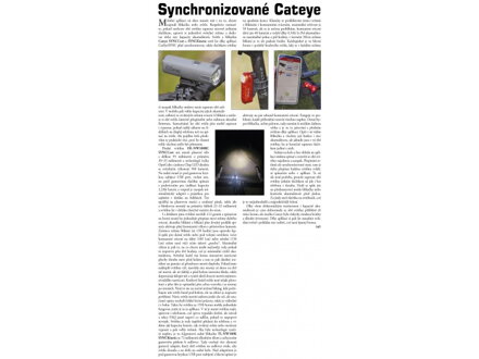 CATEYE Světlo zad. CAT TL-NW100K SYNCKinetic test Cykloservis 2025-03