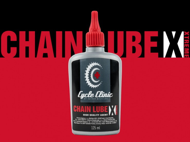 AUTHOR Mazivo Cycle Clinic Chain Lube EXTREME 125 ml červená AUTHOR Mazivo Cycle Clinic Chain Lube EXTREME 125 ml červená