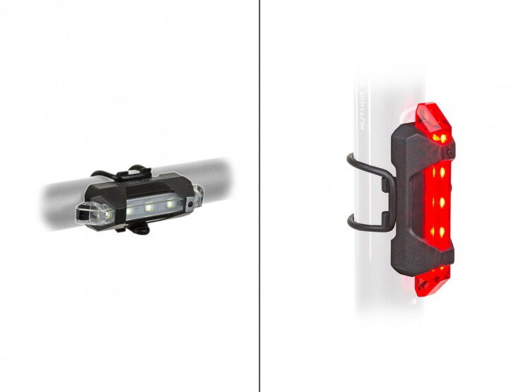 AUTHOR Světlo sada A-Stake Mini USB černá AUTHOR Světlo sada A-Stake Mini USB černá