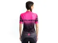 Crussis Cyklistický dres dámský krátký rukáv černá/růžová