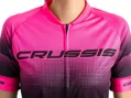 Crussis Cyklistický dres dámský krátký rukáv černá/růžová