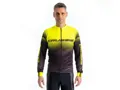 Crussis Cyklistický dres pánský dlouhý rukáv černá/žlutá