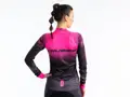 Crussis Cyklistický dres dámský dlouhý rukáv černá/růžová