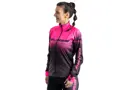 Crussis Cyklistická bunda No-Wind dámská černá/růžová