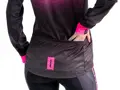 Crussis Cyklistická bunda No-Wind dámská černá/růžová