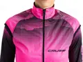 Crussis cyklistická vesta dámská růžová/černá