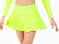 Crussis Sportovní sukně se šortkami NEON YELLOW