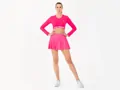 Crussis Sportovní sukně se šortkami NEON PINK
