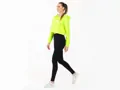 Crussis Crop mikina dámská krátká NEON YELLOW