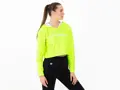 Crussis Crop mikina dámská krátká NEON YELLOW