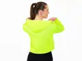 Crussis Crop mikina dámská krátká NEON YELLOW