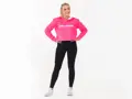 Crussis Crop mikina dámská krátká NEON PINK