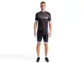 Crussis Cyklistický dres – ONE pánský krátký rukáv černá/bílá