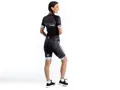Crussis Cyklistický dres – ONE dámský krátký rukáv černá/bílá