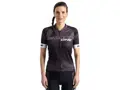 Crussis Cyklistický dres – ONE dámský krátký rukáv černá/bílá
