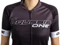 Crussis Cyklistický dres – ONE dámský krátký rukáv černá/bílá