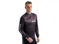 Crussis Cyklistický dres – ONE pánský dlouhý rukáv černá/bílá