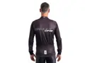 Crussis Cyklistický dres – ONE pánský dlouhý rukáv černá/bílá