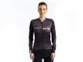 Crussis Cyklistický dres – ONE dámský dlouhý rukáv černá/bílá