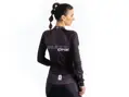 Crussis Cyklistický dres – ONE dámský dlouhý rukáv černá/bílá