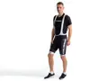 Crussis Cyklistické kraťasy se šlemi – ONE pánské černá/bílá