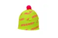 Crussis Čepice zimní s bambulí žlutá/růžová fluo