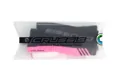 Crussis Cyklistické rukavice černá/růžová fluo