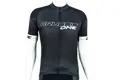 Crussis Cyklistický dres – ONE pánský krátký rukáv černá/bílá