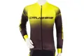 Crussis Cyklistický dres pánský dlouhý rukáv černá/žlutá