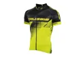 Crussis Cyklistický dres pánský černá/žlutá fluo