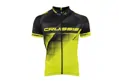 Crussis Cyklistický dres pánský černá/žlutá fluo