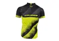 Crussis Cyklistický dres pánský černá/žlutá fluo