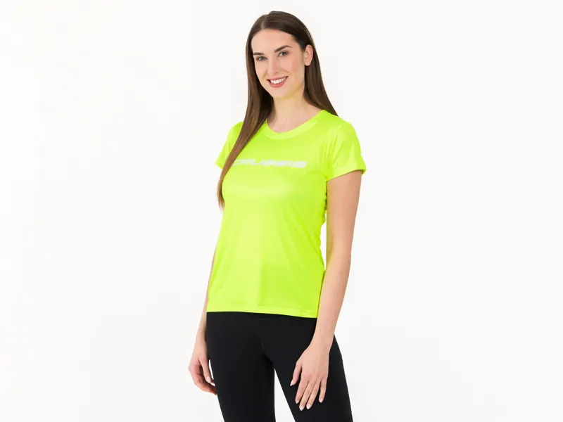 Crussis Tričko dámské NEON YELLOW Crussis Tričko dámské NEON YELLOW