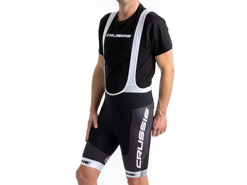 Crussis Cyklistické kraťasy se šlemi – ONE pánské černá/bílá