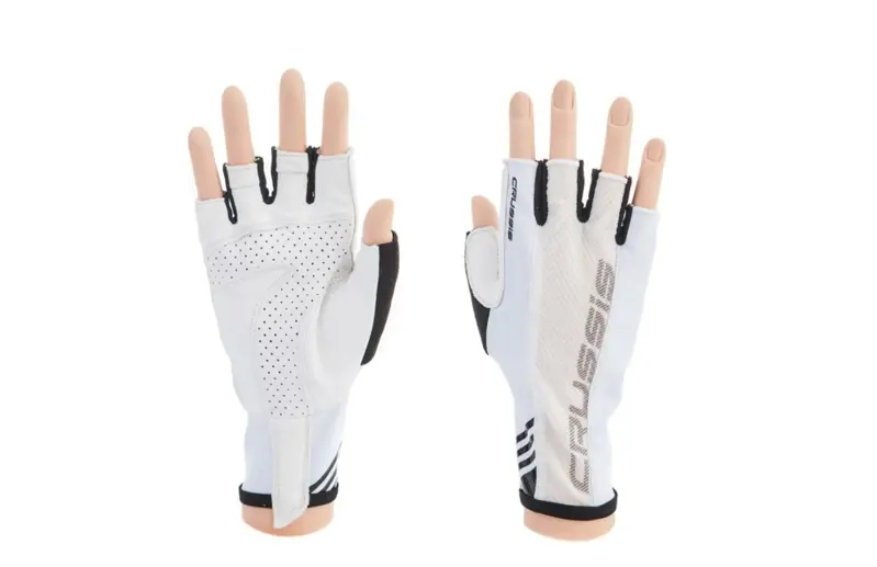 Crussis Cyklistické rukavice černá/bílá